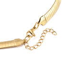 2er-Set Schlichter Schmuck Halskette ca. 45+5 cm und Armband ca. 19+2 cm in Edelstahl, IP-Plating Gelb image number 3