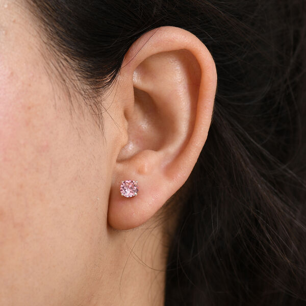 J Francis gefertigt mit SWAROVSKI Rose Swarovski Kristall Ohrringe 925 Silber platiniert image number 3