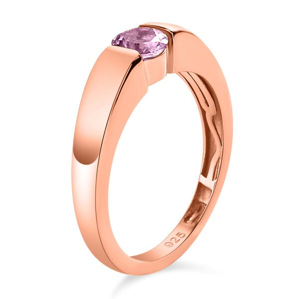 Lila Spinell Ring, 925 Silber Ros&eacute;gold Vermeil (Gr&ouml;&szlig;e 19.00) ca. 0.27 ct image number 5