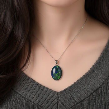Rhapsody AAAA Boulder Opal Triplette Anh&auml;nger 950 Platin ca. 0.71 ct