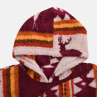Wolkenweicher Sherpa-Hoodie mit Tipi-Muster, Rot-Orange-Beige, Einheitsgröße  image number 3