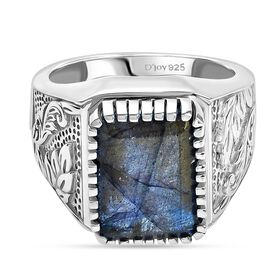 D'Joy AAA Labradorit Herrenring - 8,36 ct.