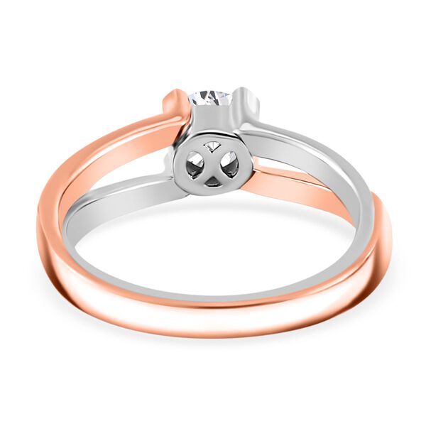Zweifarbiger Moissanit-Ring - 0,80 ct image number 5