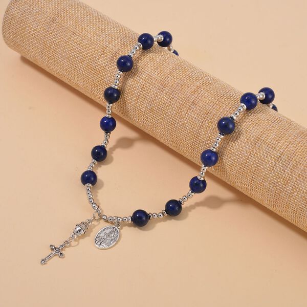 Lapislazuli Halskette, 45+5 cm - 180 ct. image number 2