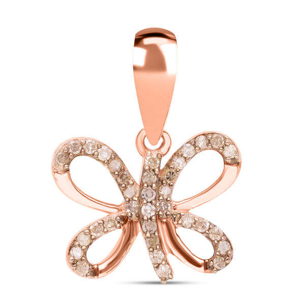 Nat&uuml;rlicher Champagner-Diamant-Anh&auml;nger - 0,15 ct.