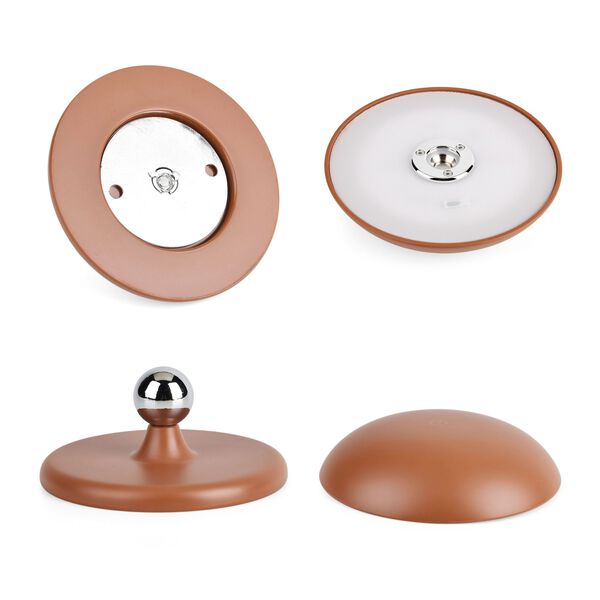 LIVMORE 2-in-1 Magnetische, wiederaufladbare LED-Tisch- und Wandleuchte, 15,5x15,5x21cm, Kaffee image number 7