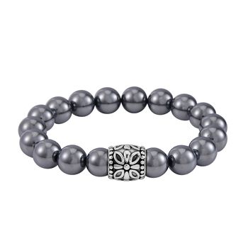 Terahertz  Armband Flexibles Schwarz oxidiert ca. 115.00 ct