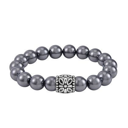 Terahertz  Armband Flexibles Schwarz oxidiert ca. 115.00 ct