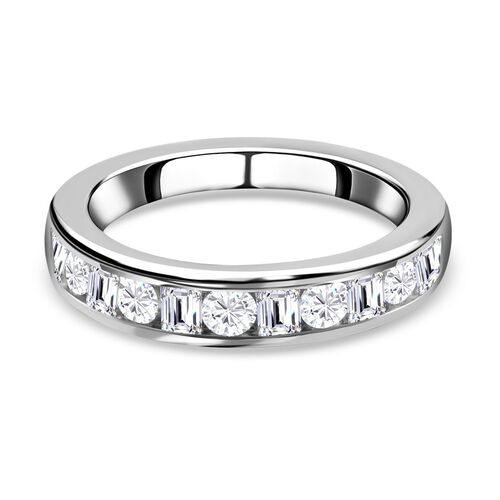 Lustro Stella - Weißer Zirkonia Ring, 925 Silber platiniert, ca. 1,36 ct image number 0
