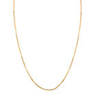 Italianische alternierende Margarita Kette, ca. 75 cm, 925 Silber vergoldet ca. 6,07g