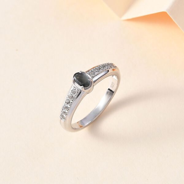 Alexandrit und Zirkon Ring - 0,49 ct. image number 2