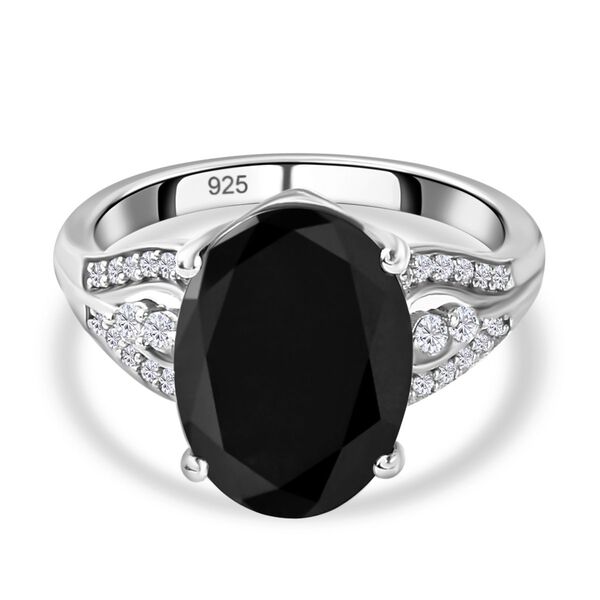 Elite Shungit und Zirkon-Ring - 4,21 ct. image number 0
