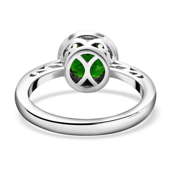 Natürlicher Chromdiopsid Ring, 925 Silber rhodiniert  ca. 2,00 ct image number 7