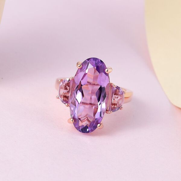 Bold Rose de France Amethyst Ring image number 2