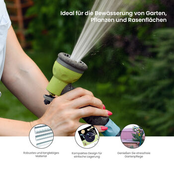 Gartenschlauch mit Sprinkler, 15,4m