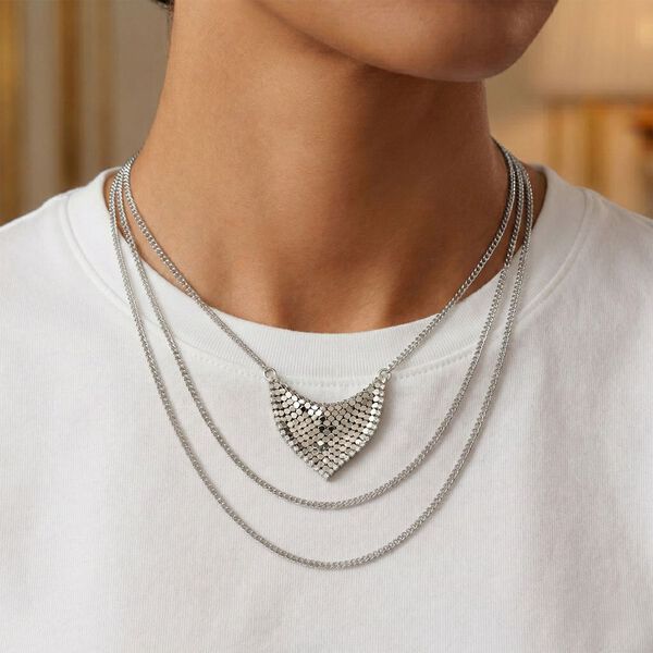 Halskette ca. 40.5 cm + 5 cm Extender, Nickelfreies Messing image number 2