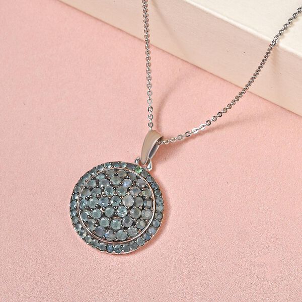 Alexandrit Anhänger mit Kette, 925 Silber platiniert ca. 2.70 ct image number 3