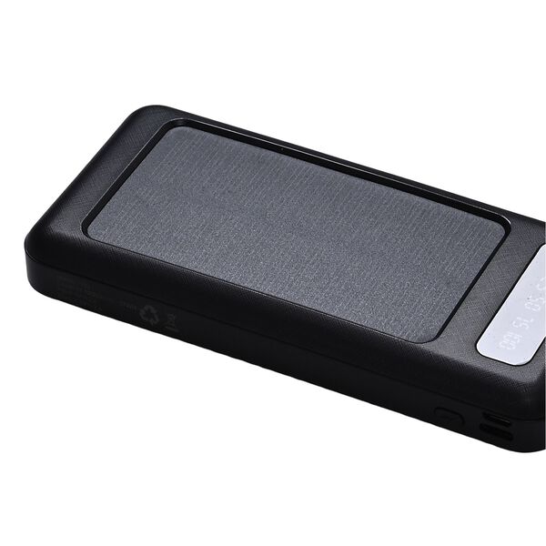 10.000 mAh Powerbank mit LED-Taschenlampe, 4 integrierten Kabeln, 14&times;6,8&times;2 cm, Schwarz image number 7