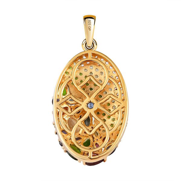 GP Italian Garden Kollektion - Mehrfarbiger Edelstein-Anhänger mit Kette - 4,46 ct. image number 5