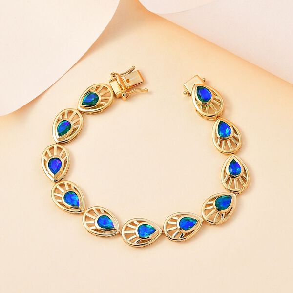 Pfau Quarz Triplett Armband image number 7