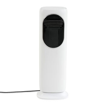 "Warm and cool dual use Bladeless design air outlet 120&deg;rotating air supply 3 wind speeds adjustment 2 warm gear power, instant heating Ultrasonic atomization, warm but not dry UV light for sterilization 2 colors light (cool-blue, warm-red) Remote control