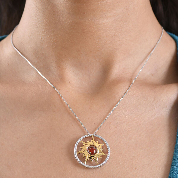 GP - AAA Blaze Feueropal, Kanchanaburi Blauer Saphir Schmuckset ca. 50 cm 925 Silber platiniert, 925 Silber platiniert und vergoldet ca. 0.26 ct image number 2