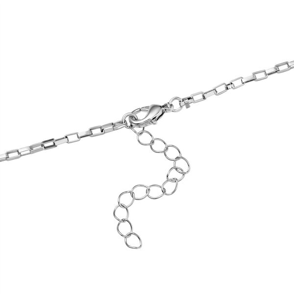 Wei&szlig;er Kristall Halskette ca. 60 cm image number 5