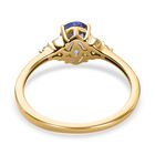 AA Tansanit und Moissanit Ring - 0,77 ct. image number 5