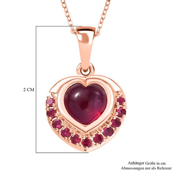 AAA Afrikanischer Rubin Anh&auml;nger mit 50cm Kette - 2,87 ct. image number 6