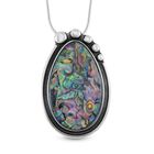 Abalone Muschel Halskette ca. 60 cm + 10 cm Extender, Reiner Edelstahl