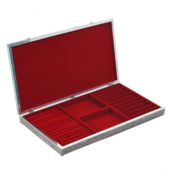 Schmuckaufbewahrungsbox im Vintage-Look, Elefanten-Prägung image number 4