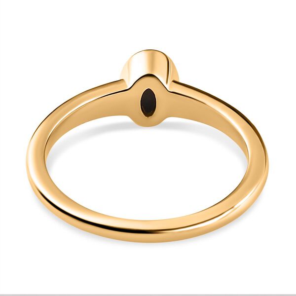 Kanadischer Ammolit-Ring, 925 Silber Gelbgold Vermeil (Größe 17.00) ca. 0,49 ct image number 6