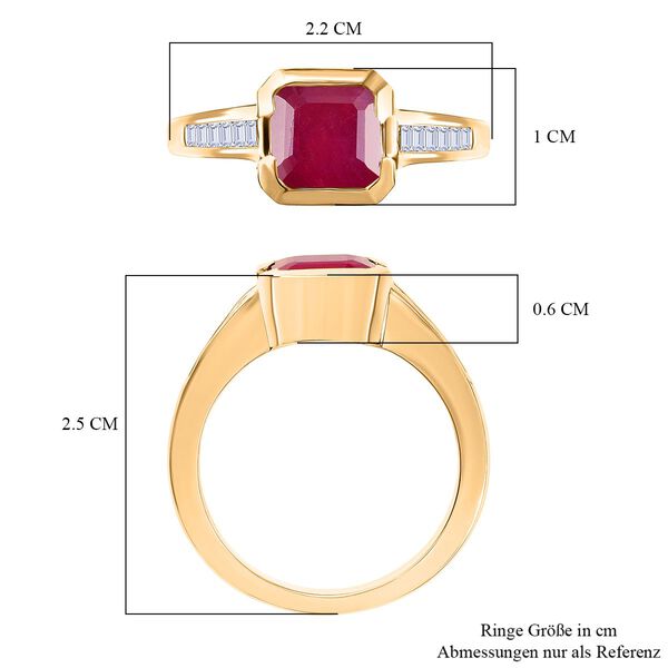D'Joy Afrikanischer Rubin und Diamant Ring - 2,74 ct. image number 6
