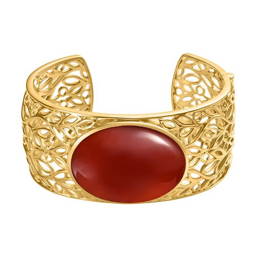Roter Achat-Armreif, 19cm - 74,49 ct. image number 0