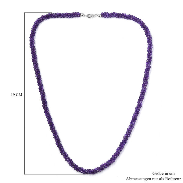 Amethyst-Halskette, 50 cm, 925 Silber ca. 102.38 ct image number 4