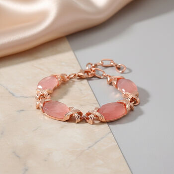 Kirschquarz 15,25+2,5cm Armband - 65 ct.