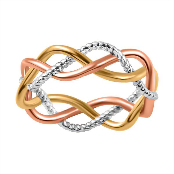 Dreifarbiger verflochtener Ring image number 4