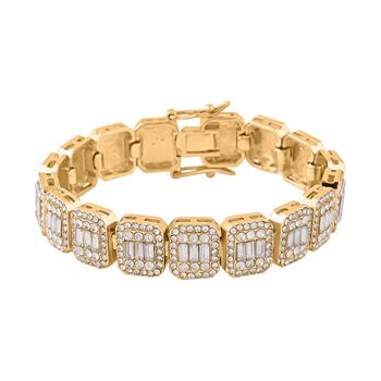 Wei&szlig;es Kristall-Armband ca. 18.5 cm