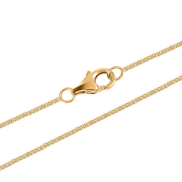 13-14 mm weiße Edison-Perle und Moissanit-Anhänger mit Kette, 45 cm - 0,96 ct. image number 5