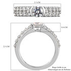 LUSTRO STELLA - feinster Zirkonia-Ring, 925 Silber platiniert image number 6