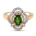 Natürlicher Chromdiopsid und Zirkon-Ring - 1,40 ct. image number 0