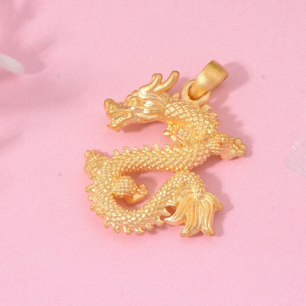 Drachen Anhänger in 999 Gold image number 1
