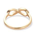 Diamant Infinity Ring 925 Silber 585 Vergoldet image number 4