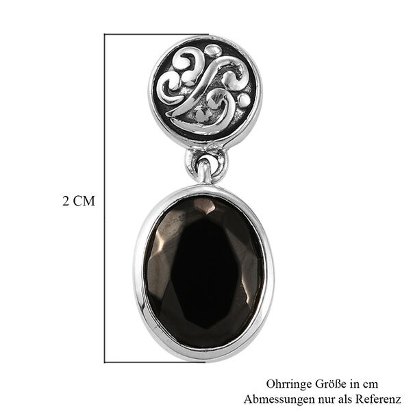 Elite Schungit-Ohrringe, 925 Silber ca. 2,43 ct image number 4