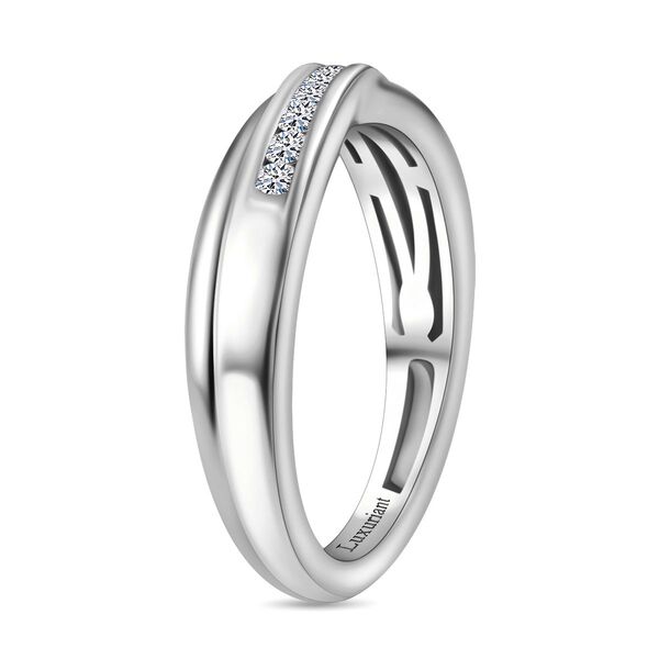 LUXURIANT SI-GH Labor Diamant Ring, 925 Silber rhodiniert - 0,25 ct. image number 5