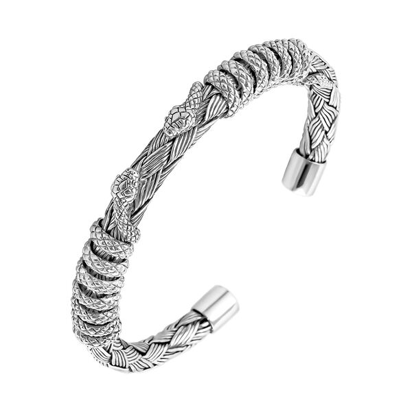 Royal Bali Kollektion- Armreif im Schlangendesign 19 cm image number 3