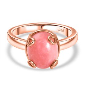 AA Vinicunca-Peruanischer Opal Ring 925 Silber 750 rosévergoldet (Größe 17.00) ca. 4,25 ct