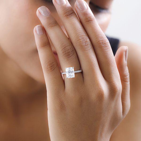 Moissanit Ring, ca. 3.62 ct image number 8