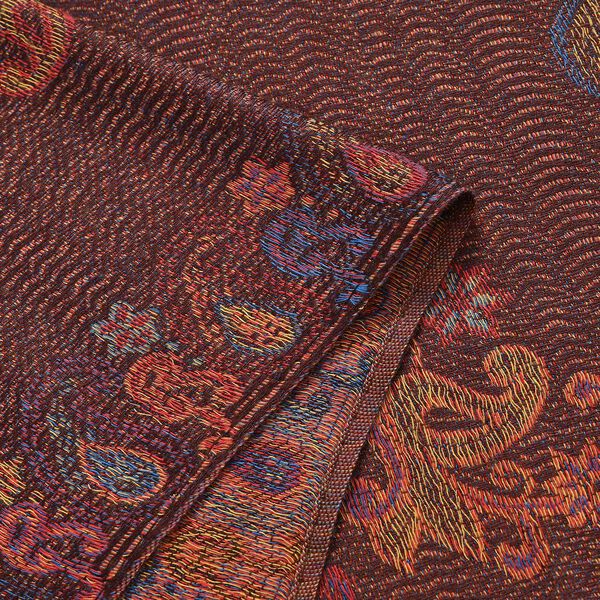 Schal mit Elefantenmuster, Dunkelbraun image number 4