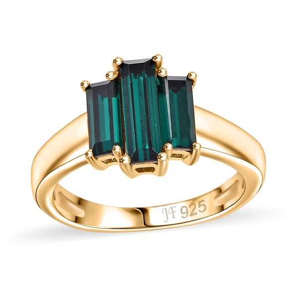 J Francis gefertigt mit SWAROVSKI- Smaragd Swarovski Kristall Ring image number 3